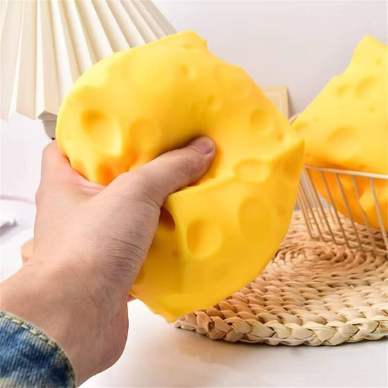 Giant cheese cube squeeze