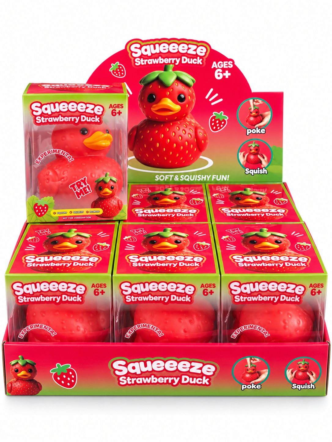 Squeeze Strawberry Duck