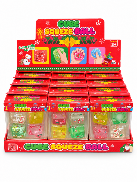 Cube Squeeze Ball Christmas