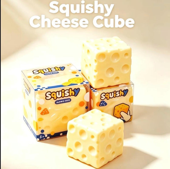 Squishy Cube Cheese Yellow