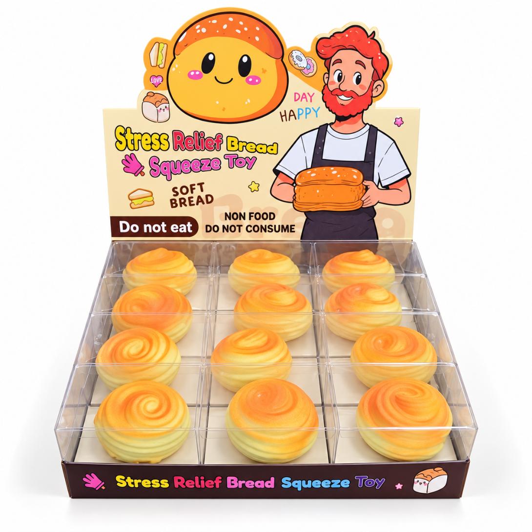 Stress Relief Bread Squeeze Toy